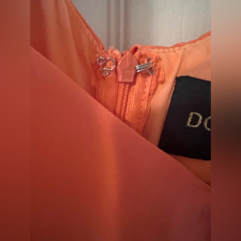 π 4 for $40 π DO+BE Orange Ruffle Jumpsuit - Picture 7 of 10